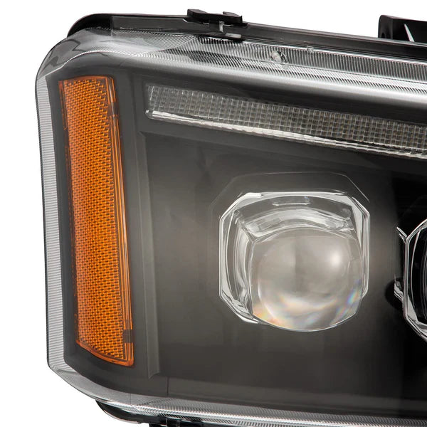 AlphaRex Nova-Series LED Projector Headlights, 2003-2007 Silverado LB7/LLY/LBZ
