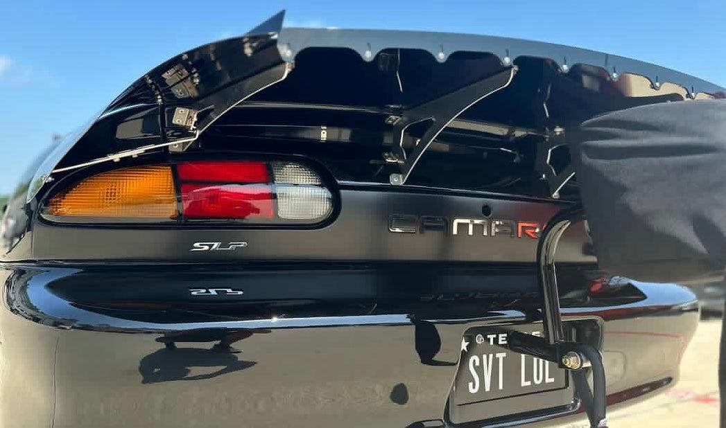 1993-2002 4th Gen Camaro 15" Strutless Drag Wing w/ Adjustable Wicker 31-180