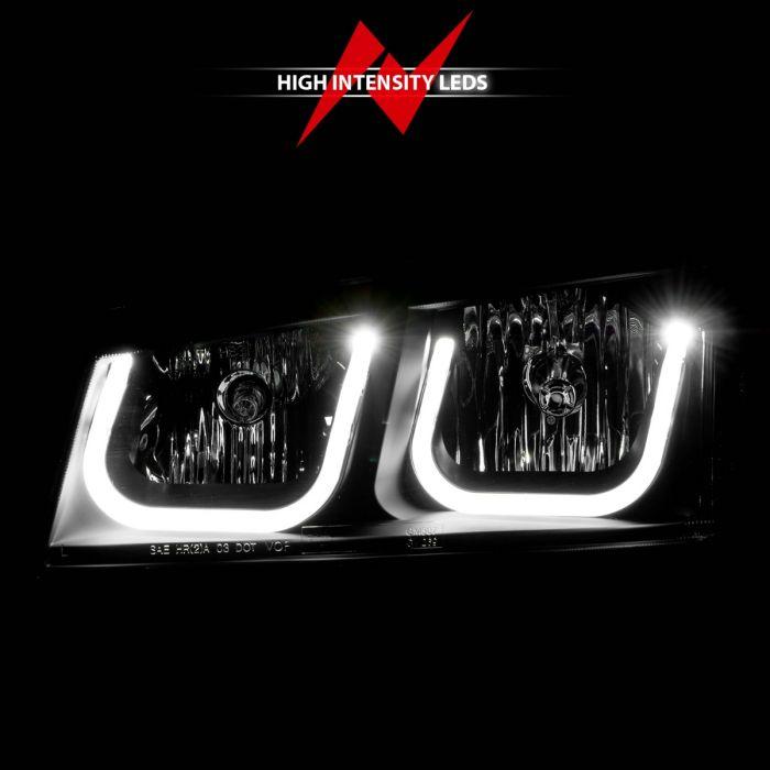 Anzo Crystal Headlights with U-bar for 2003-2007 LB7/LLY/LBZ