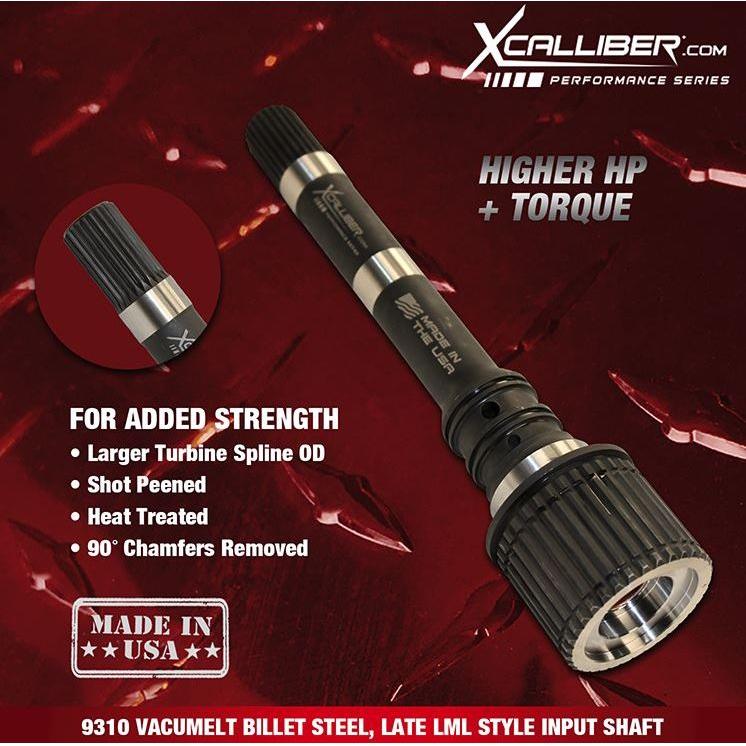 Xcalliber Allison Billet Performance Input Shaft, 2011-2016 LML