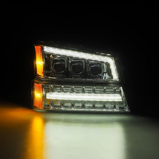 AlphaRex Nova-Series LED Projector Headlights, 2003-2007 Silverado LB7/LLY/LBZ