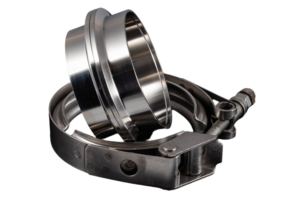 4.0" Stainless Steel V-Band Flange Assembly with Clamp