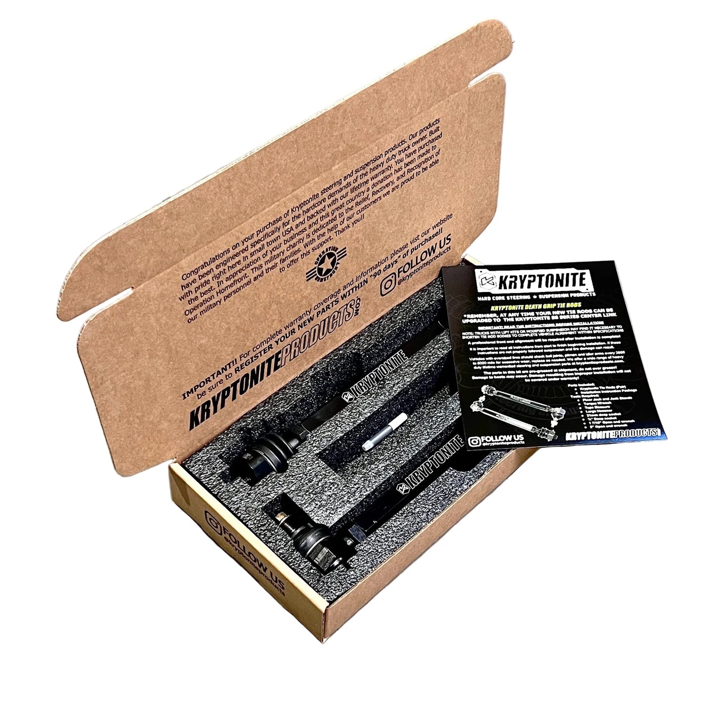 Kryptonite Death Grip Tie Rods, 2001-2010 LB7/LLY/LBZ/LMM