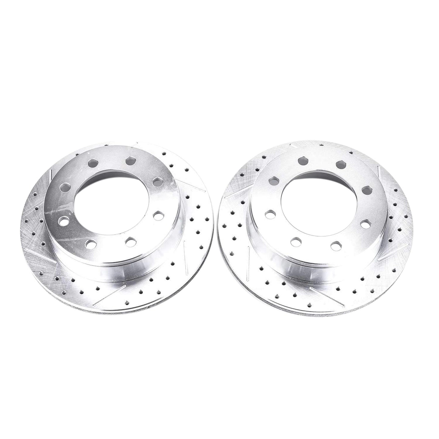 PowerStop D Series Drilled & Slotted Rotors, 2001-2010 LB7/LLY/LBZ/LMM Single Rear Wheel