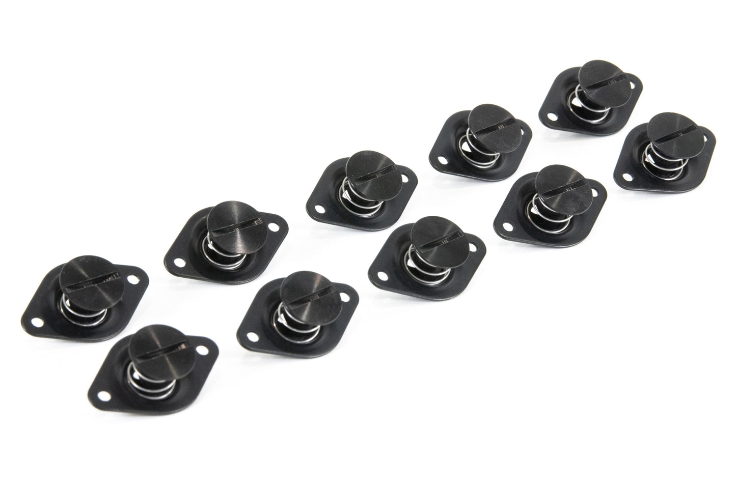 7/16 Black Anodized Dzus Fastener, Self Eject (10 Pack)
