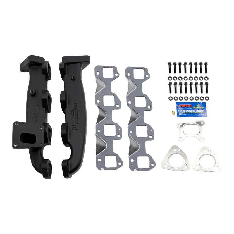 WC Fab Billet Manifolds & 2" Stainless Up-Pipe Kit, 2017-2025 L5P/L5D