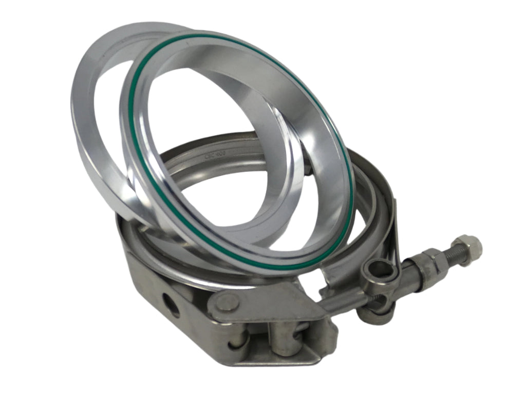 3.0" Aluminum V-Band Flange Assembly with Clamp