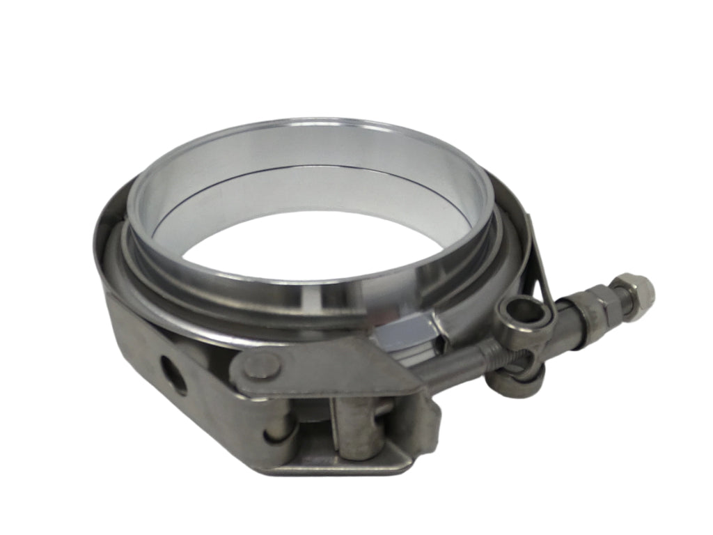 4.0" Aluminum V-Band Flange Assembly with Clamp