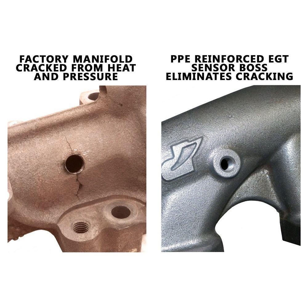 PPE High Flow Exhaust Manifolds & Up-Pipes, 2002-2004 LB7 CA Emissions