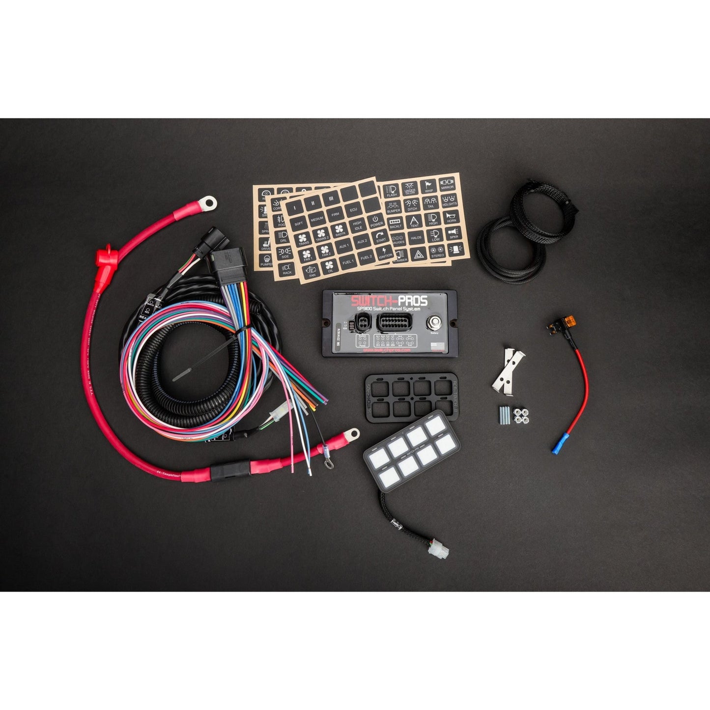 Switch-Pros SP-9100 Bezel Style 8 Switch Panel w/Concealed Mounting Hardware
