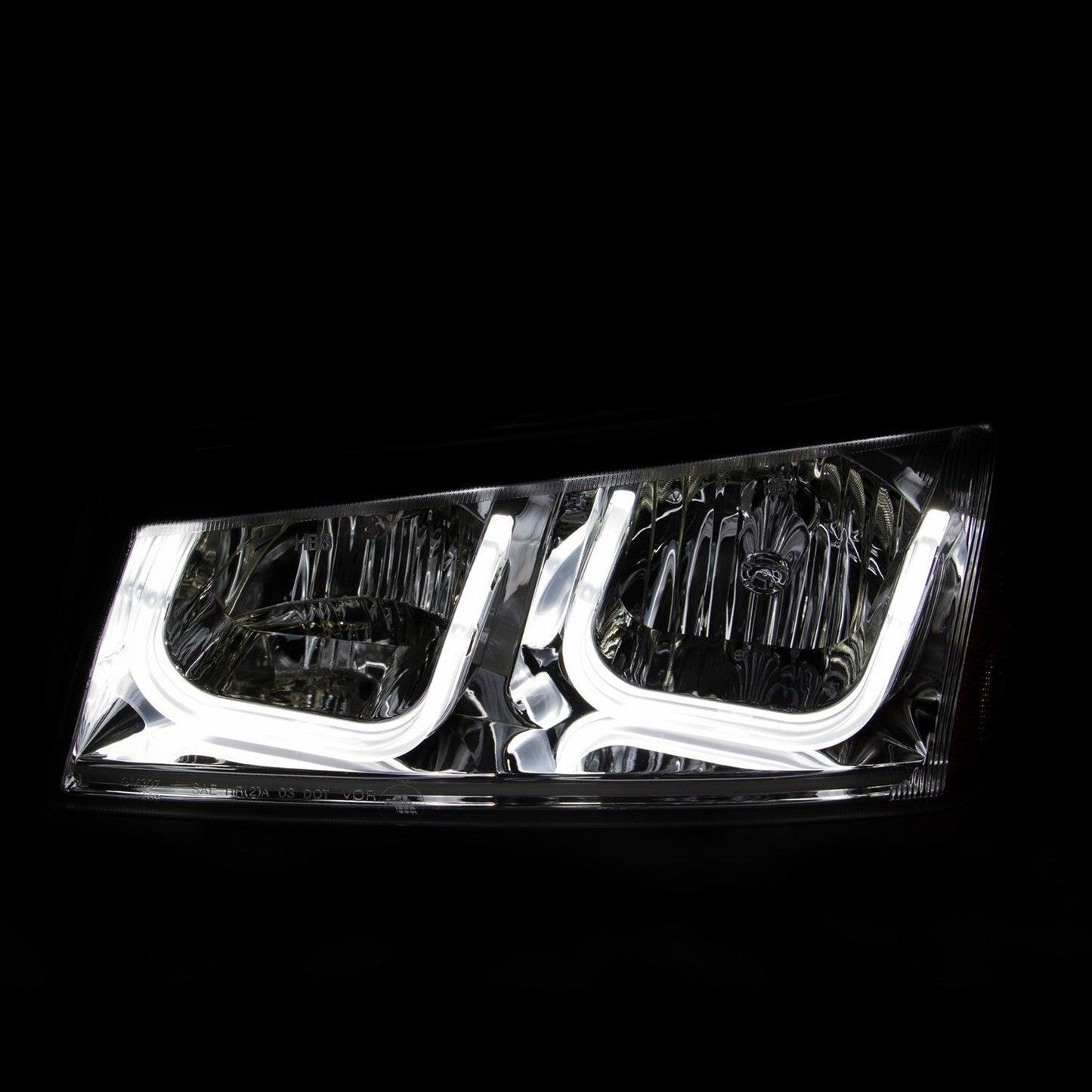 Anzo Crystal Headlights with U-bar for 2003-2007 LB7/LLY/LBZ