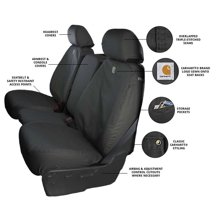 Carhartt SeatSaver Seat Covers Carhartt Gravel, 2010-2011 LMM/LML (Scratch & Dent)
