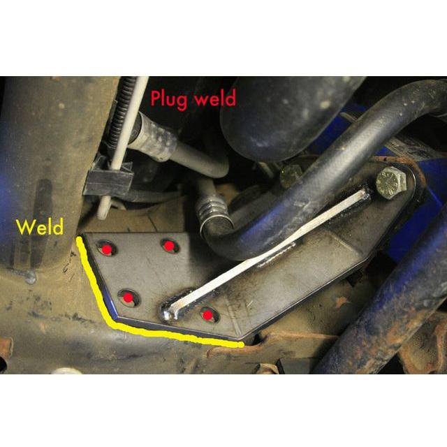 Kryptonite Idler Support Frame Gusset, 2001-2010 LB7/LLY/LBZ/LMM