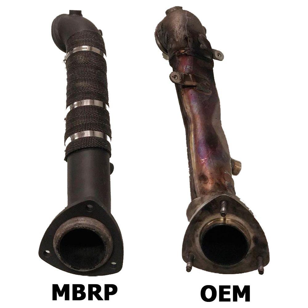 MBRP 3" Turbo Down Pipe, 2015.5-2016 LML (3 Bolt Flange)