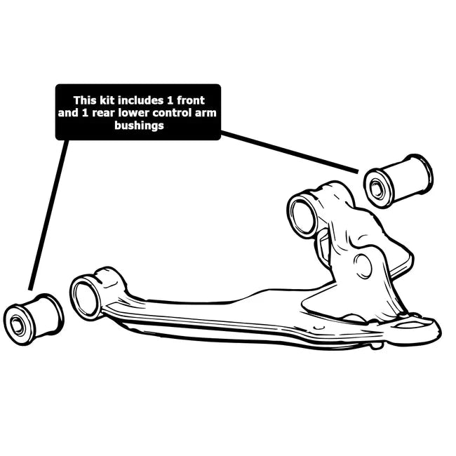 MOOG Severe Duty Lower Control Arm Bushing Kit, 2001-2010 LB7/LLY/LBZ/LMM
