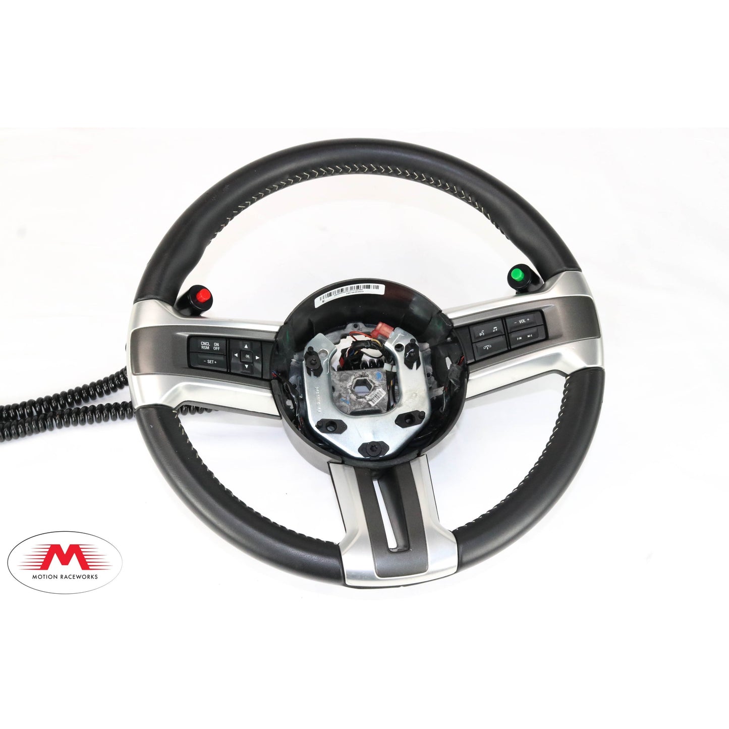 S197 2011-14 Mustang Steering Wheel Button Bracket Black Anodized 15-00014