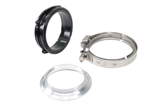 3.5" V-Band w/ Quick Release Clamp / Weld Flange for ICON 102mm Black