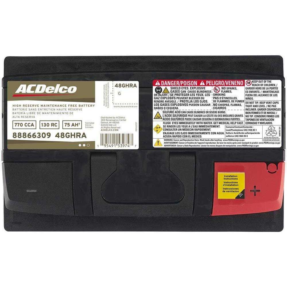 ACDelco Gold High Reserve Battery, 2007.5-2025 LMM/LML/L5P