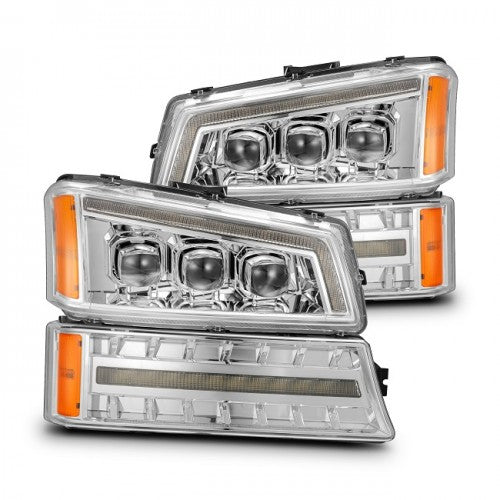 AlphaRex Nova-Series LED Projector Headlights, 2003-2007 Silverado LB7/LLY/LBZ