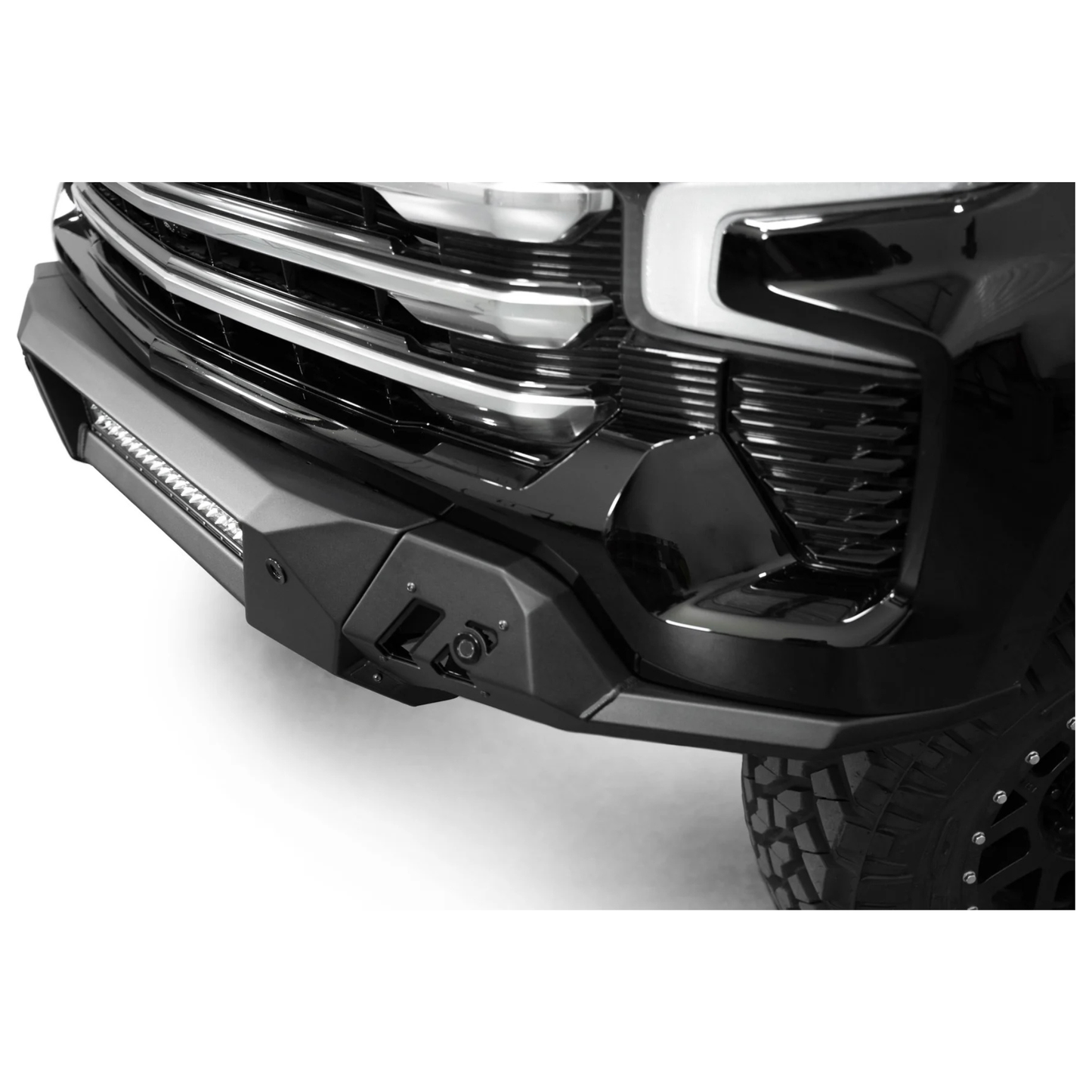 Addictive Desert Designs Chevy Black Label Front Bumper, 2022.5-2024 LZ0