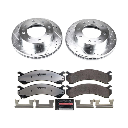 PowerStop Performance Brake & Rotor Kits, 2001-2010 LB7/LLY/LBZ/LMM Single Rear Wheel