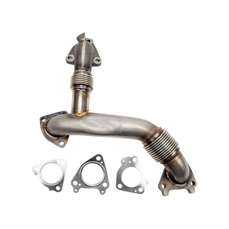 WCFab 2" Stainless Passenger Side Up-Pipe Kit, 2011-2016 LML
