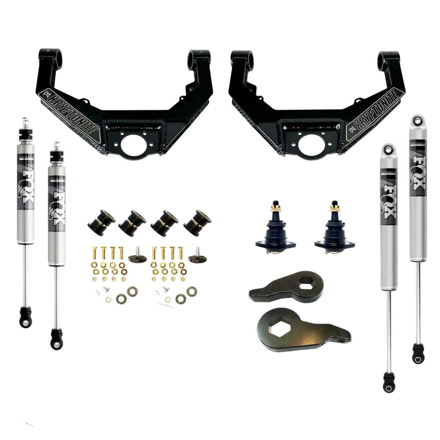 Kryptonite Stage 3 Leveling Kit w/Fox 2.0 IFP, 2001-2010 LB7/LLY/LBZ/LMM