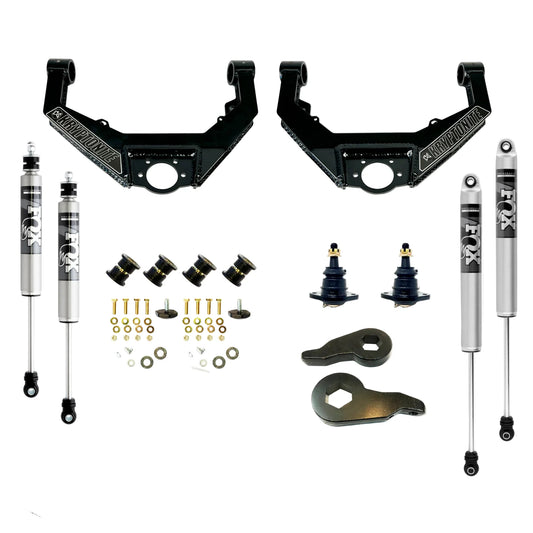 Kryptonite Stage 3 Leveling Kit w/Fox 2.0 IFP, 2001-2010 LB7/LLY/LBZ/LMM