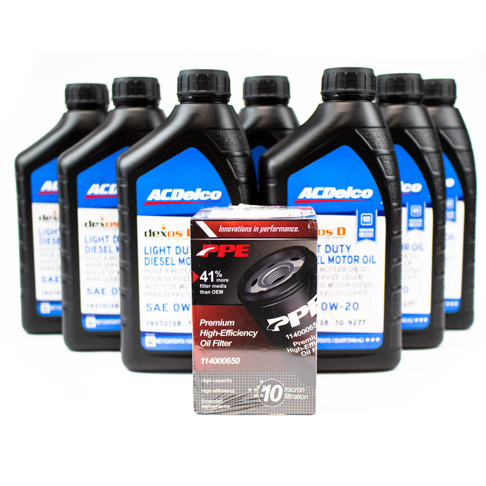 AcDelco 3.0L Duramax Oil Change Kit, 2020-2025 LM2/LZ0