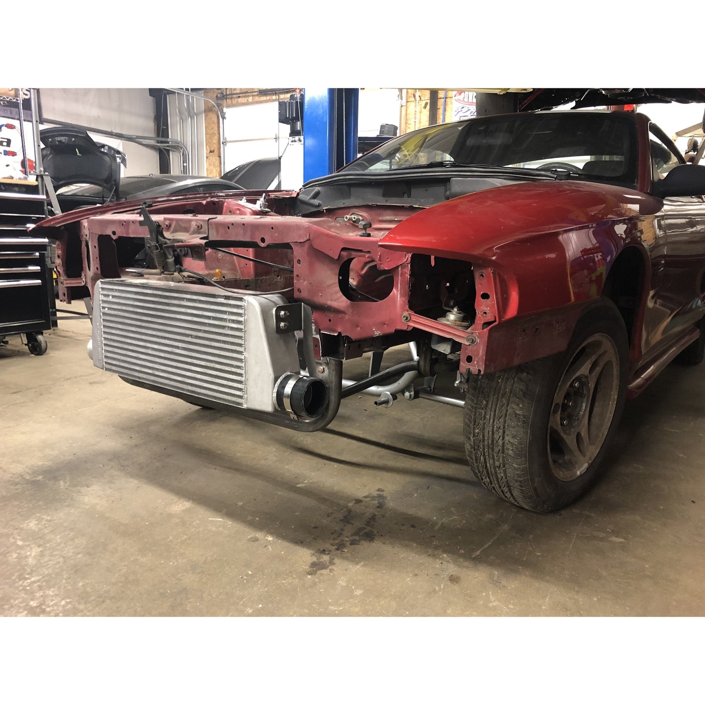 1994-04 Mustang SN95 Edge Lower Radiator Support and Intercooler Mounting System (Bolt In/Weld In)