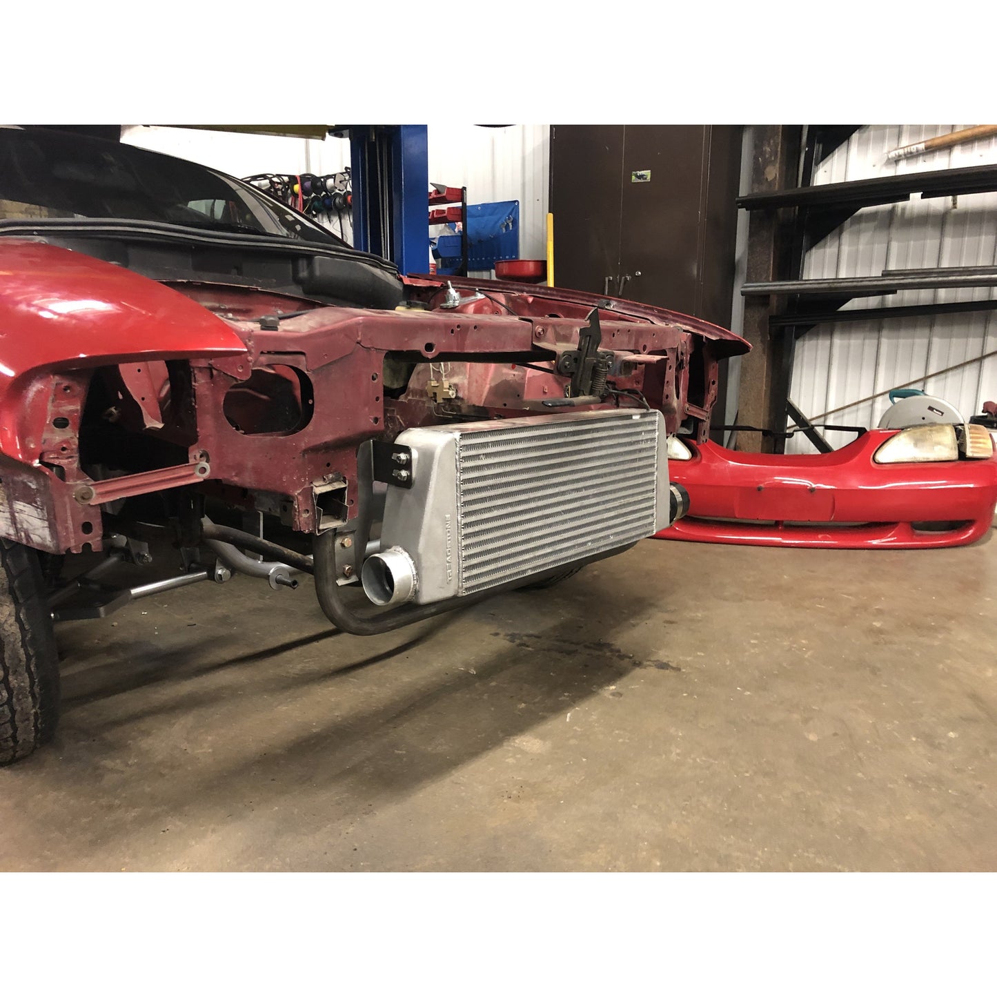 1994-04 Mustang SN95 Edge Lower Radiator Support and Intercooler Mounting System (Bolt In/Weld In)