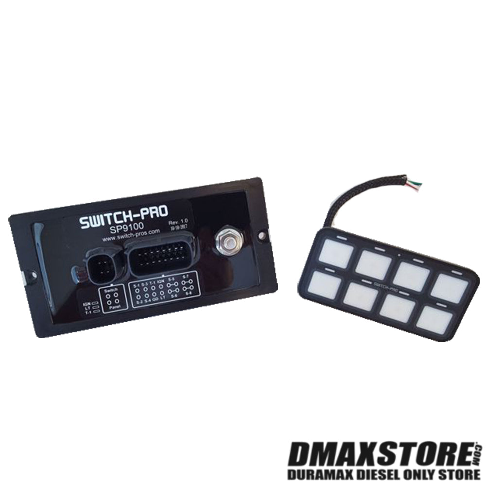 Switch-Pros SP-9100 Bezel Style 8 Switch Panel w/Concealed Mounting Hardware